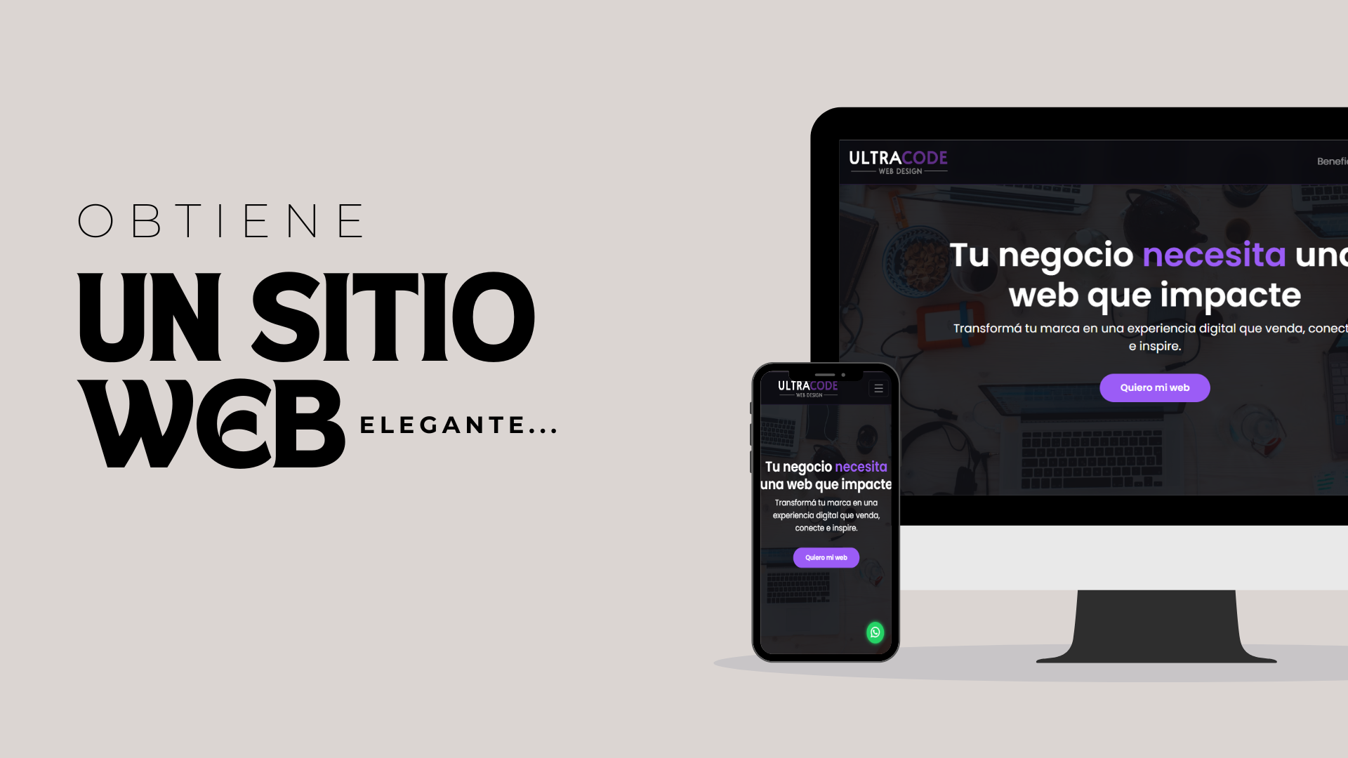 Diseño web moderno - Ultra Code