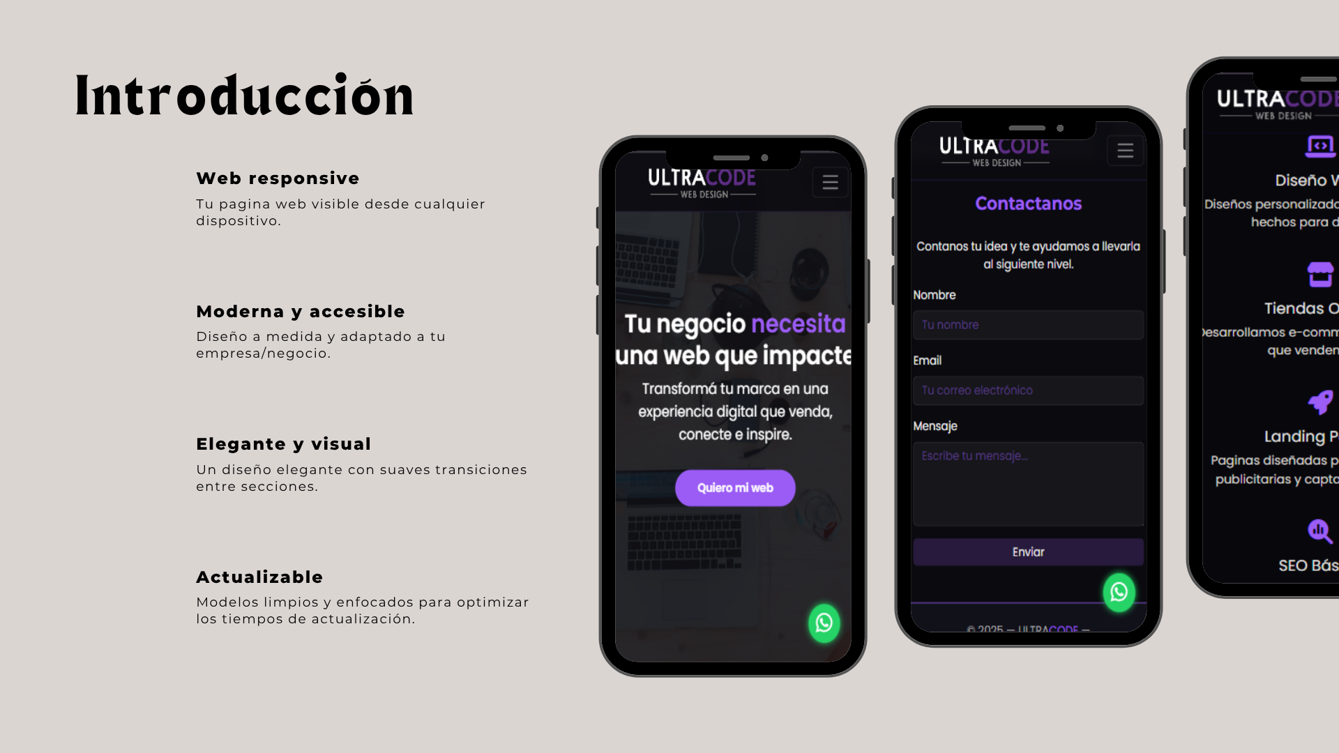 Landing page efectiva - Ultra Code